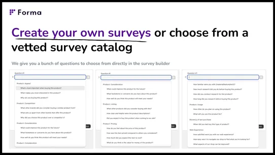 Forma | Surveys that Convert screenshot