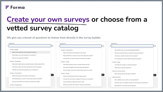 Forma | Easy customer research screenshot