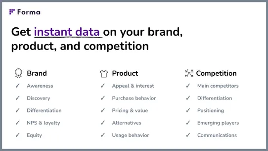 Forma | Easy customer research screenshot
