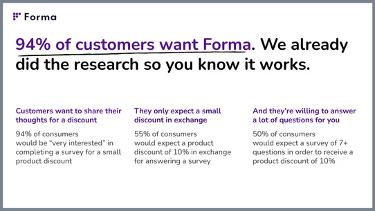 Forma | Easy customer research screenshot