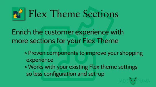 Flex Theme Sections screenshot