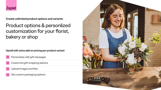 Zapiet ‑ Product Options screenshot