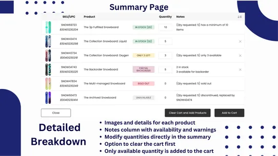 B2B Bulk Order / CSV Upload screenshot