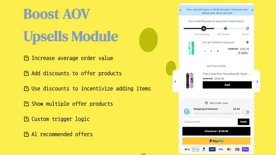 Ymq Cart Drawer &amp; Cart Upsell screenshot