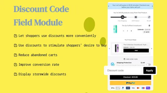 Ymq Cart Drawer &amp; Cart Upsell screenshot