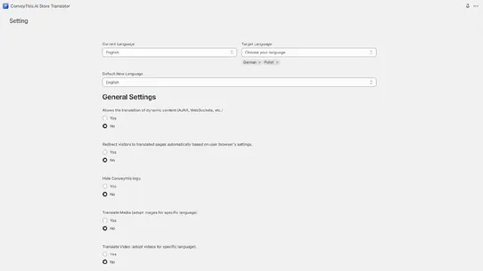 ConveyThis:AI Store Translator screenshot