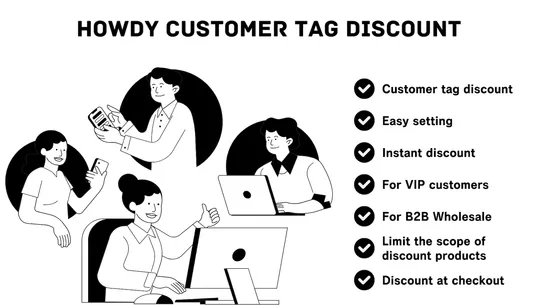 Howdy Customer Tag Discount screenshot