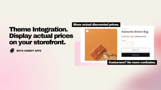 Howdy Customer Tag Discount screenshot