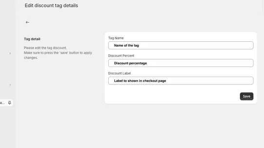 Howdy Customer Tag Discount screenshot