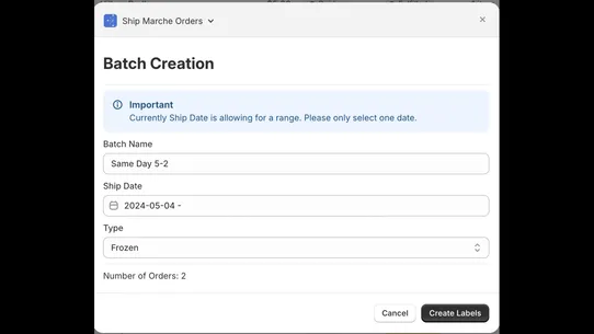 Marche Logistics screenshot