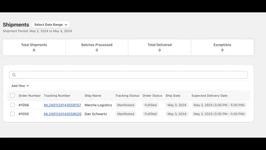 Marche Logistics screenshot