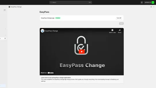 EasyPass Change screenshot