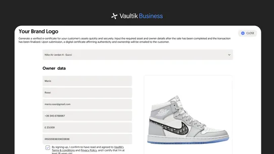 Vaultik Business screenshot