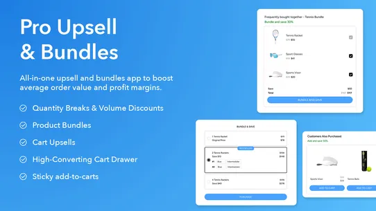 Launch Lab Upsells &amp; Bundles screenshot
