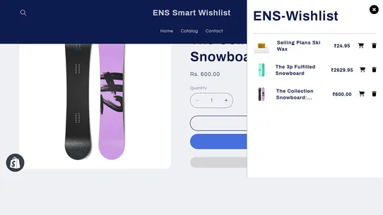 Smart Wishlist APP screenshot