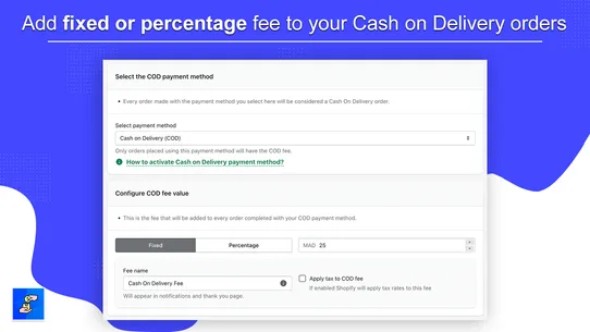 Cash on Delivery Fee ‑ CODFEE screenshot