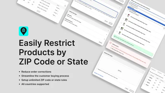 ZIP Lock ‑ Restrict ZIP Codes screenshot