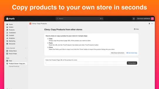 Clony: Copy Products screenshot