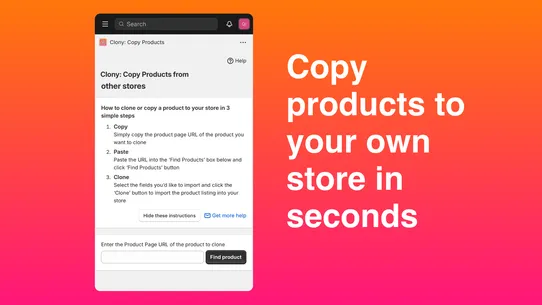 Clony: Copy Products screenshot