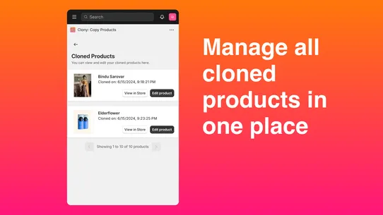 Clony: Copy Products screenshot