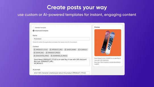 AutoPost: AI Social Media Post screenshot