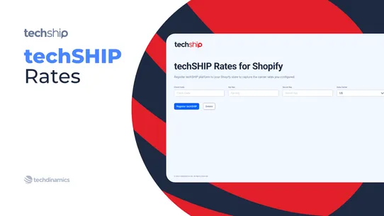 techSHIP Rates screenshot