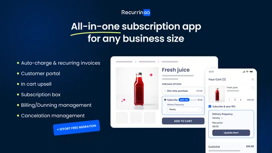 RecurrinGO! Subscriptions App screenshot