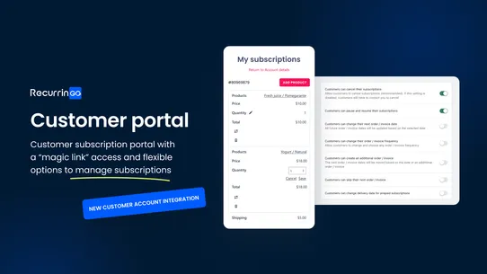 RecurringGO! Subscriptions App screenshot