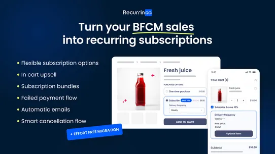 RecurrinGO! Subscriptions App screenshot
