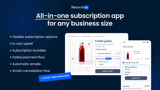 RecurrinGO! Subscriptions App screenshot