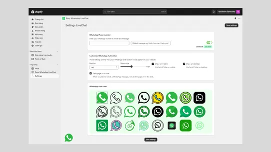 Easy WhatsApp LiveChat screenshot