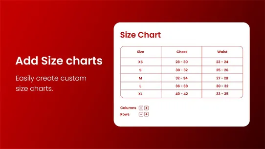 RI‑Size Chart screenshot