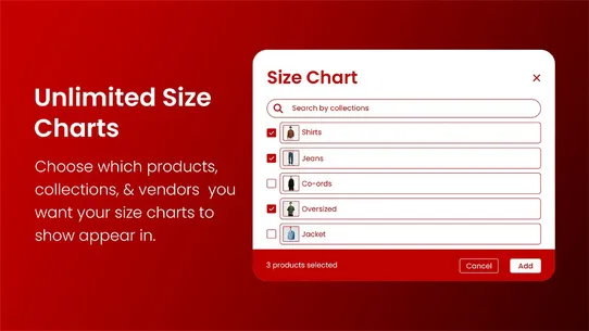 RI‑Size Chart screenshot