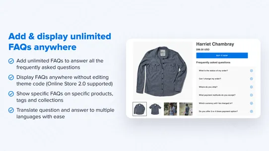 Simesy Product FAQs &amp; FAQ Page screenshot