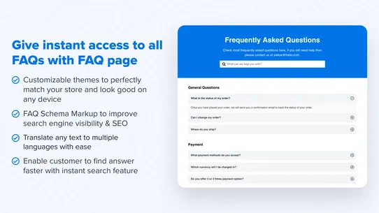 Simesy Product FAQs &amp; FAQ Page screenshot