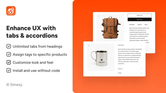 Simesy Product FAQs &amp; FAQ Page screenshot