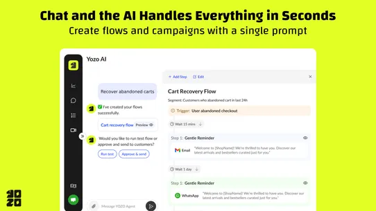 Yozo AI: Email, SMS &amp; WA Agent screenshot