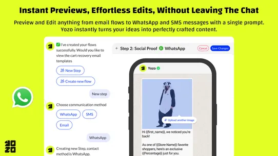 Yozo AI: Email, SMS &amp; WA Agent screenshot