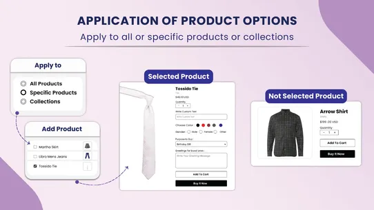 WOW Product Options screenshot