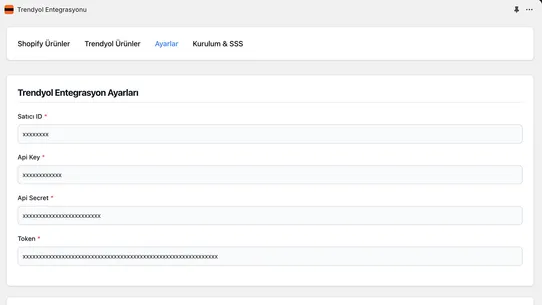 Trendyol Entegrasyonu screenshot