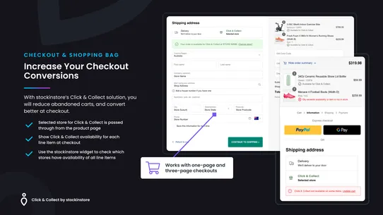 stockinstore Click &amp; Collect screenshot