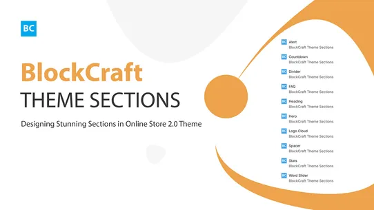 BlockCraft Theme Sections screenshot