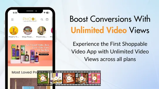 Glow Videos ‑ Shoppable Videos screenshot