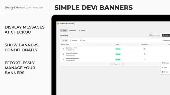 Simple Dev: Banners screenshot