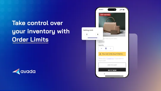 Avada Order Limits Quantity screenshot
