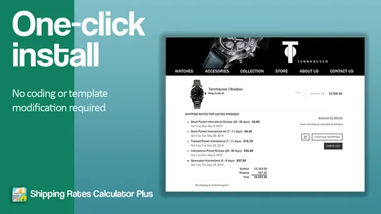 CBB Shipping Rates Calculator screenshot