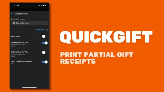 QuickGift Receipts screenshot