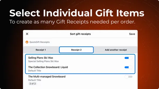 QuickGift: Easy Gift Receipts screenshot