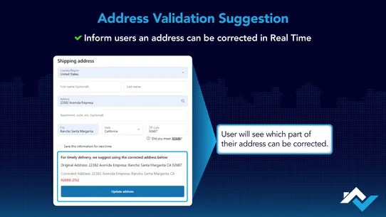 Melissa Address Validation screenshot