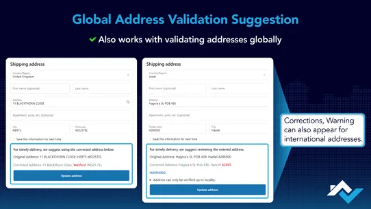 Melissa Address Validation screenshot